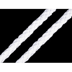 Drawstring Cord Ø10-12 mm braided (card 10 m) - white