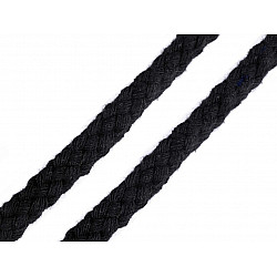 Drawstring Cord Ø10-12 mm braided (card 10 m) - black