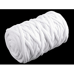 Cord / Yarn Ø9 mm, full - white, 50 ml.