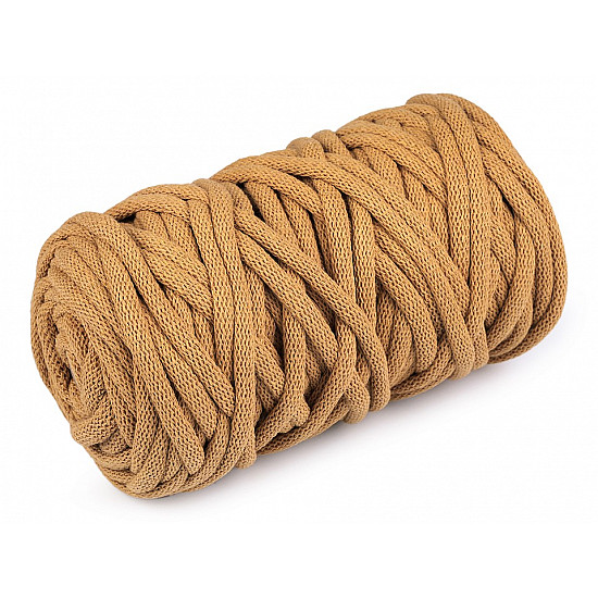 Cord / Yarn Ø9 mm, full - mustard, 50 ml.