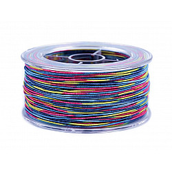 Rainbow String Ø0.8 mm (roll 50 m) - blue - multicolour