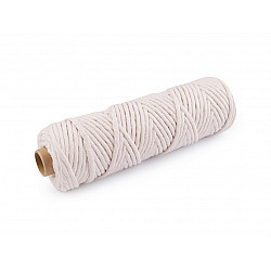 Cotton Cord Macrame Ø3 mm (roll 50 m) - ecru light