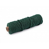 Cotton Cord Macrame Ø3 mm (roll 50 m) - dark green