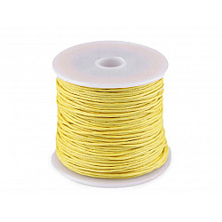 Cotton Waxed Cord Ø 1mm - Yellow