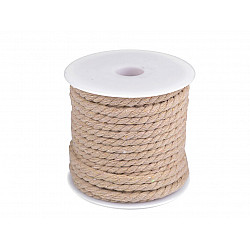 Twisted Cotton Cord / Rope Ø5 mm (roll 15 m) - burlap