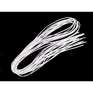 Imitation Leather Flat String width 3 mm (package 10 pc. x 1 m) - white