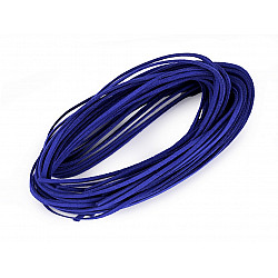 Imitation Leather Flat String width 3 mm (package 10 pc. x 1 m) - berlin blue