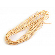 Imitation Leather Flat String width 3 mm (package 10 pc. x 1 m) - cream