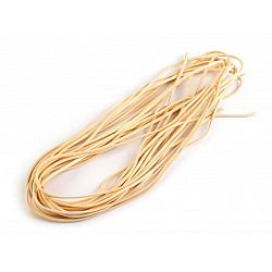 Imitation Leather Flat String width 3 mm (package 10 pc. x 1 m) - cream