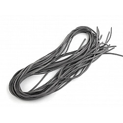 Imitation Leather Flat String width 3 mm (package 10 pc. x 1 m) - grey