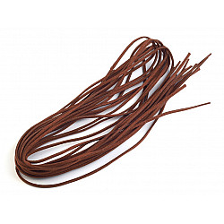 Imitation Leather Flat String width 3 mm (package 10 pc. x 1 m) - cognac brown