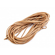 Imitation Leather Flat String width 3 mm (package 10 pc. x 1 m) - light brown