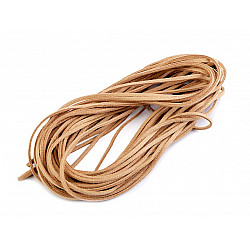 Imitation Leather Flat String width 3 mm (package 10 pc. x 1 m) - light brown