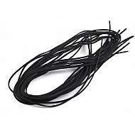 Imitation Leather Flat String width 3 mm (package 10 pc. x 1 m) - black