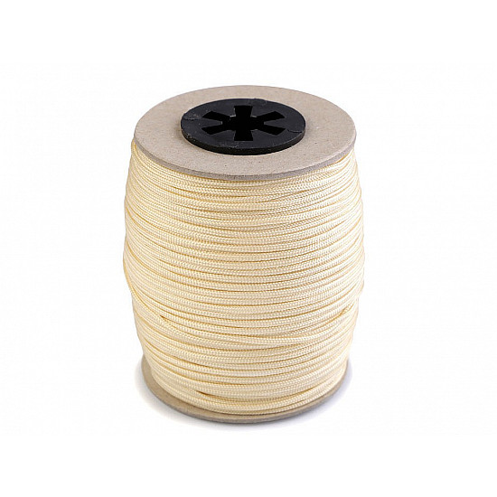 Drapery Rod Cord Ø1,4 mm (roll 100 m) - lightbeige