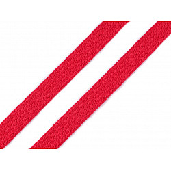 Flat Cotton Cord / String width 12 mm (sold by the meter) - red