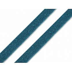 Cotton Cord flat width 10 mm (card 10 m) - blue turquise