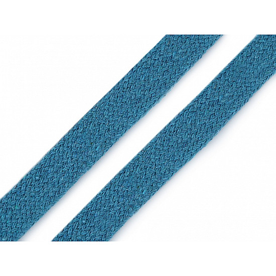 Clothing Cord Flat width 11-15 mm (card 10 m) - blue