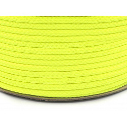 Polyester Cord PES Ø4 mm (roll 100 m) - yellow - neon