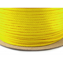 Polyester Cord PES Ø4 mm (roll 100 m) - saffron