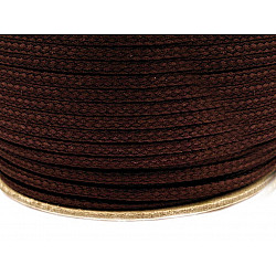 Polyester Cord PES Ø4 mm (roll 100 m) - darkbrown