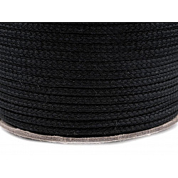 Polyester Cord PES Ø4 mm (roll 100 m) - black