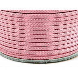 Polyester Cord PES Ø4 mm (roll 100 m) - vintage pink light