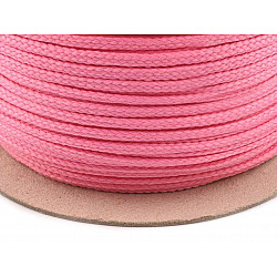 Polyester Cord PES Ø4 mm (roll 100 m) - light pink