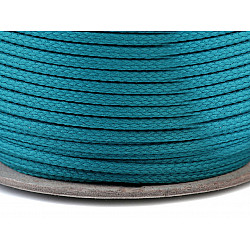 Polyester Cord PES Ø4 mm (roll 100 m) - turquoise