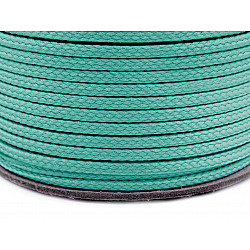 Polyester Cord PES Ø4 mm (roll 100 m) - light turquoise