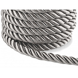 Twisted Cord / Rope Ø10 mm (roll 10 m) - gray