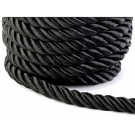 Twisted Cord / Rope Ø10 mm (roll 10 m) - black