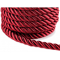 Twisted Cord / Rope Ø10 mm (roll 10 m) - dark red