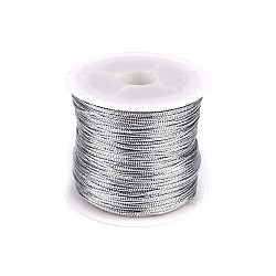 Round Metallic Hollow Cord Ø1 mm (roll 30 m) - gold