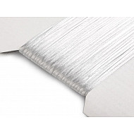 Satin String Ø1 mm (card 25 m) - white