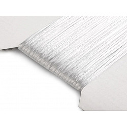 Satin String Ø1 mm (card 25 m) - white