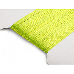 Satin String Ø1 mm (card 25 m) - yellow - neon