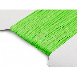 Satin String Ø1 mm (card 25 m) - Green Yellow