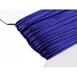 100% Polyester Rattail Satin Cord Ø2mm (card 25 m) - cobalt blue