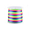 Polyester Rattail Satin Cord Rainbow Ø2mm - Rainbow