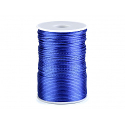 Polyester Rattail Satin Cord Ø2mm - Blue