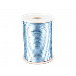 Polyester Rattail Satin Cord Ø2mm - Blue