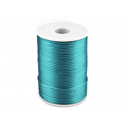 Polyester Rattail Satin Cord Ø2mm - Turquoise