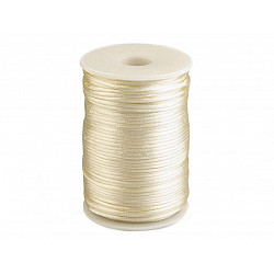 Polyester Rattail Satin Cord Ø2mm - Ivory