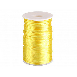 Polyester Rattail Satin Cord Ø2mm - Yellow