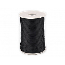 Polyester Rattail Satin Cord Ø2mm - Black