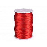 Polyester Rattail Satin Cord Ø2mm - Red