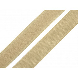 Hook and Loop Fastener width 20 mm, Beige