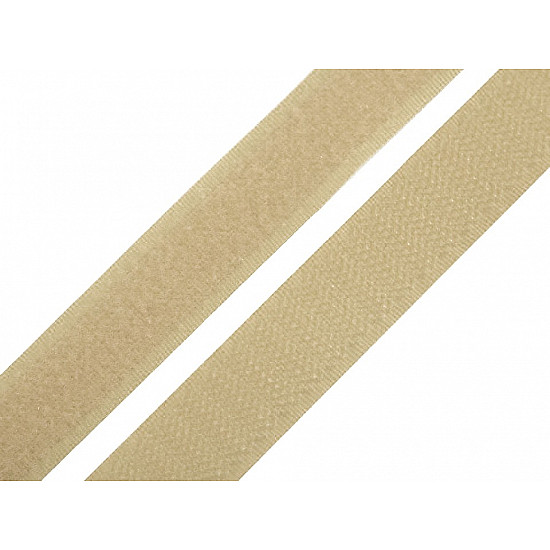 Hook and Loop Fastener width 20 mm, Beige