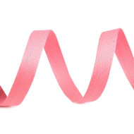 Herringbone Twill Tape width 10 mm - Pink